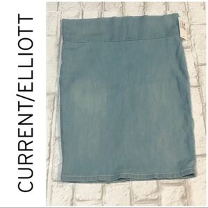 NWT! Current Elliott Sace Pencil Jean Skirt Sample Piece